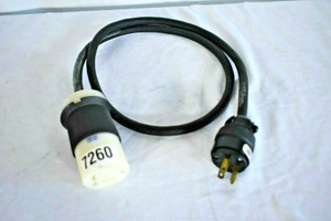 Hubbell 20A 250V to 15A 125V 4' Power Cable -7260 (One) Hubbell 20A 250V to 15A 125V 4' Power Cable -7260 (One)