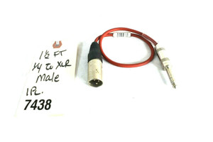 Neutrick 3 Pin 1½' Xlr Male Cable -7438 (One) Neutrick 3 Pin 1½' Xlr Male Cable -7438 (One)