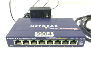 Netgear FS108 8 Port 10/100MBPS Fast Ethernet Switch #9904 (One) Netgear FS108 8 Port 10/100MBPS Fast Ethernet Switch #9904 (One)