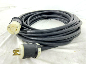 Hubbell 20A 250V 50ft 3 Pin Twist Power Cable (One) -2325 Hubbell 20A 250V 50ft 3 Pin Twist Power Cable (One) -2325