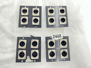 Neutrik Rack Plate 4 3Pin XLR Male Panel (One) -2488 Neutrik Rack Plate 4 3Pin XLR Male Panel (One) -2488