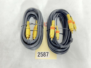 6FT Unbranded X2 RCA (M) to (M) Cable -2587 (One) 6FT Unbranded X2 RCA (M) to (M) Cable -2587 (One)
