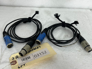 Neutrik 6FT XLR (M) To (F) 3Pin XLR Signal Jumper Cable -03152 (LOT OF 2)