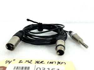 Unbranded ¼" To (M) & (F) XLR Signal Splitter (One) - 03161 Unbranded ¼" To (M) & (F) XLR Signal Splitter (One) - 03161