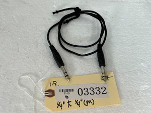 Unbranded ¼" to ¼" (M) 3FT ¼" Jack Cable (One)- 03332 Unbranded ¼" to ¼" (M) 3FT ¼" Jack Cable (One)- 03332
