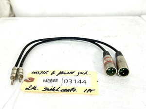 Switchcraft XLR To 1½ Headphone Jack Audio Cable (LOT OF 2) - 03144 Switchcraft XLR To 1½ Headphone Jack Audio Cable (LOT OF 2) - 03144