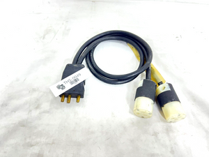 Pro Pin 2FT (M) 15A 250V To X2 15A 125V (F) Power Splitter (One) -0049 Pro Pin 2FT (M) 15A 250V To X2 15A 125V (F) Power Splitter (One) -0049