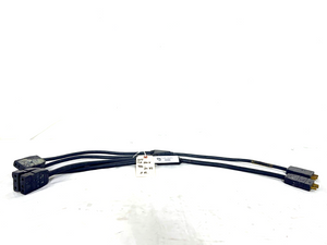 Bates 3FT (M)15A 250V To X2(F) 3 Pin (X1M) To (X2F) Power Splitter (One) - 0045 Bates 3FT (M)15A 250V To X2(F) 3 Pin (X1M) To (X2F) Power Splitter (One) - 0045