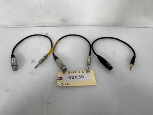 Unbranded 1FT 3 Pin XLR (F) ¼" (M) Cable (Lot of 3) - 02030 Unbranded 1FT 3 Pin XLR (F) ¼" (M) Cable (Lot of 3) - 02030