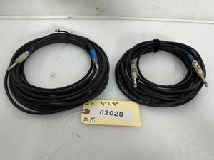 Unbranded ¼" To ¼" Male 3FT Cable (LOT OF 2) - 02028 Unbranded ¼" To ¼" Male 3FT Cable (LOT OF 2) - 02028