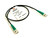Coleman Cable 3' Green BNC Male Cable -9080 (Lot of 6)