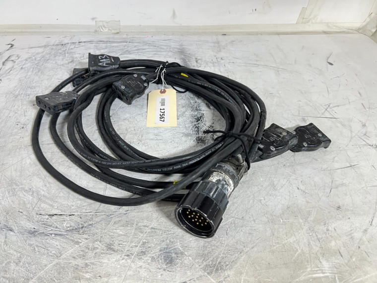 Socapex Breakout 2½Ft - 10Ft Stage Pin Bates 6 Breakout Cable -17567 (One)