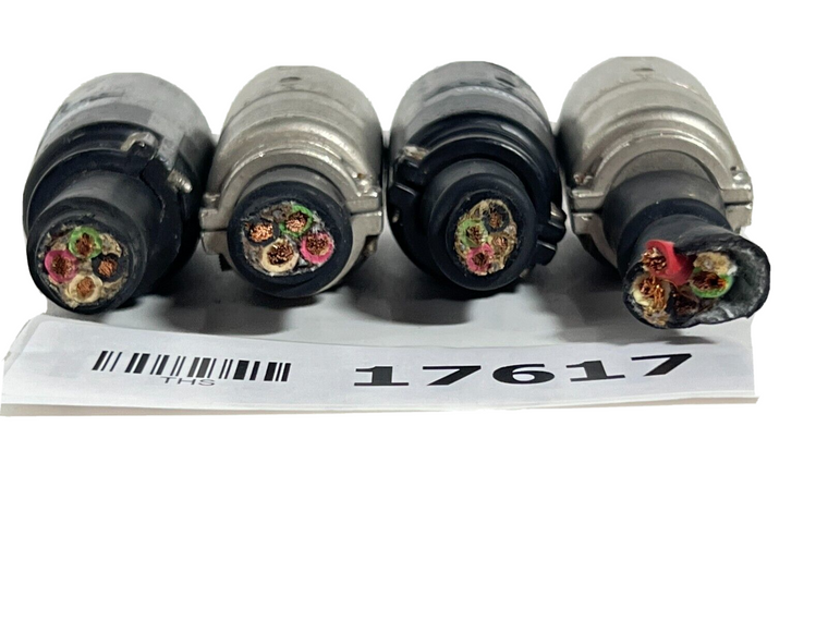 Whirlwind/Alcatel EP-4 Male Plug 4 Pin Male Speaker Plug -17617 (Lot of 4)