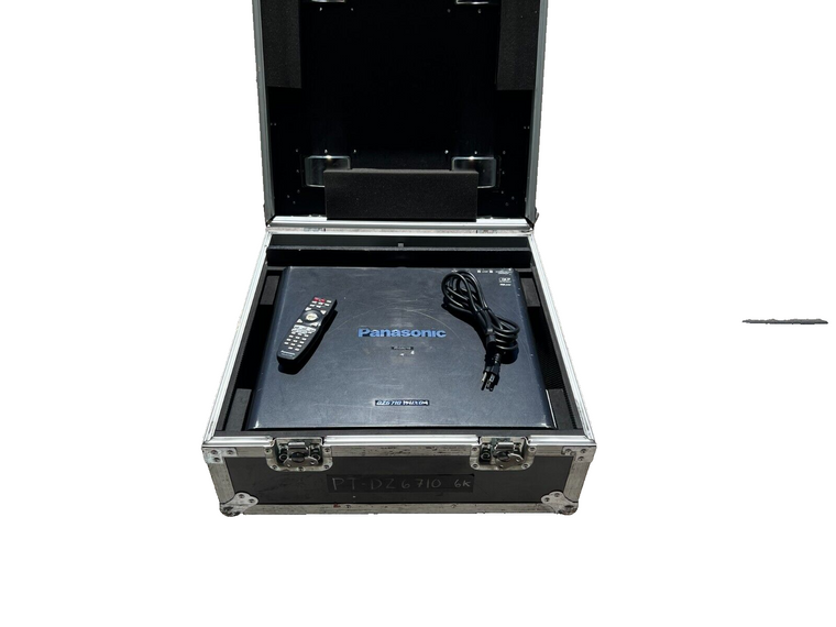 Panasonic DLP PT-DZ6710E Projector W/Case & Remote -17596 (One)