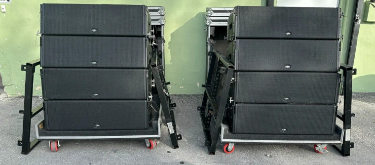 DAS Audio CA-28A Line Array Speakers W/Case/Fly Frame (LOT OF 4)