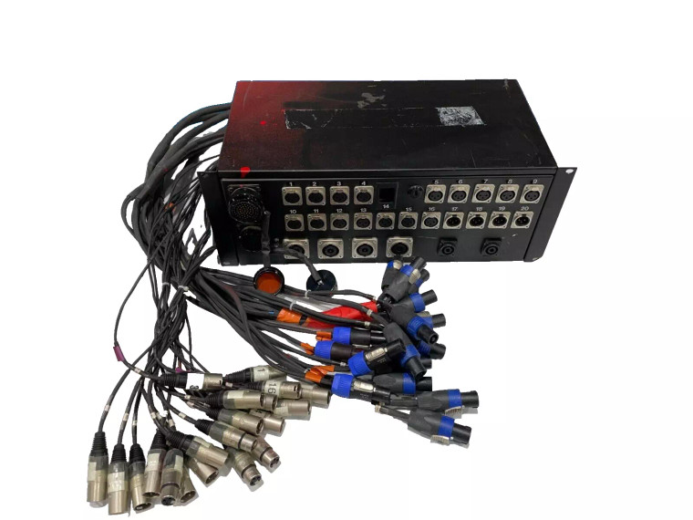 Stage Box W/(2) NL4 (20)XLR and (2)Whirlwind Inputs -8156 (One)