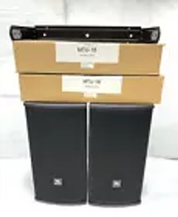 (2) AC18/95 Compact 8-inch 2-way Loudspeaker with 90°x50° Horn /MTU-18 Bracket