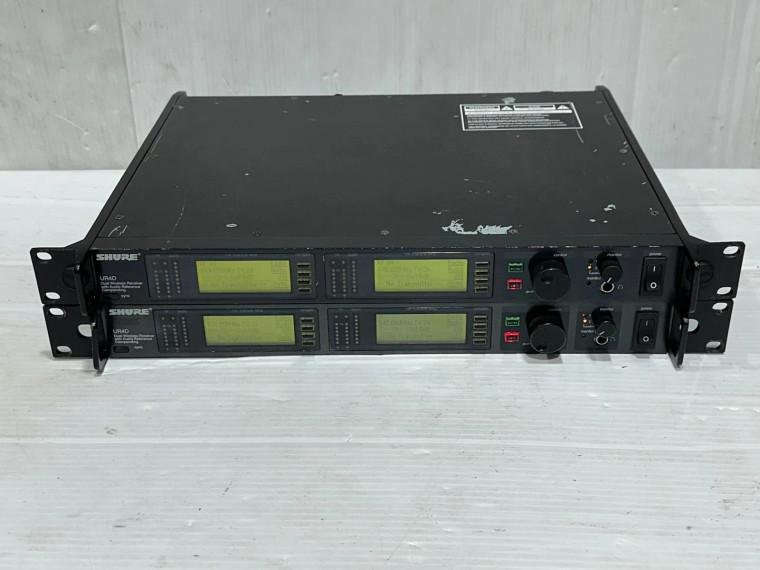 Shure UR4D Dual H4 Freq 518-578MHz Wireless Receiver -2891 (One)