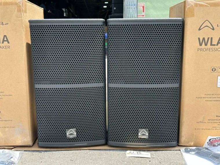 (2) Wharfedale WLA-12MA, 12-Inches Active Monitor Loudspeaker 1500W #6194