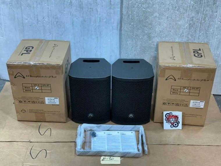 (2) Wharfedale Pro GPL-8 Beyma 8" Coaxial Loudspeaker #6196