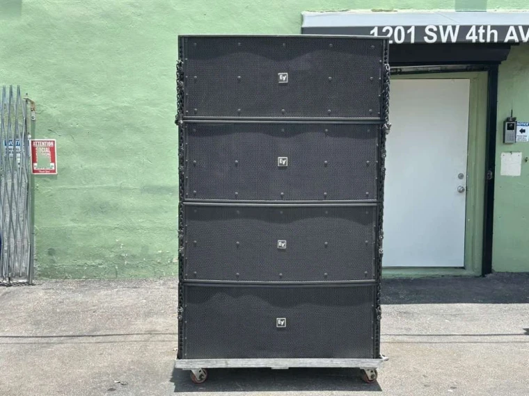 (4) Electro-Voice EV X-Line XVLS Line Array Speaker 3-Way PA Loudspeaker