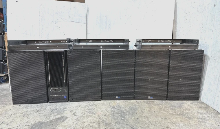 Meyer Sound UPA-2P Self-Powered Loudspeaker W/ Yoke (Lot of 6) THS