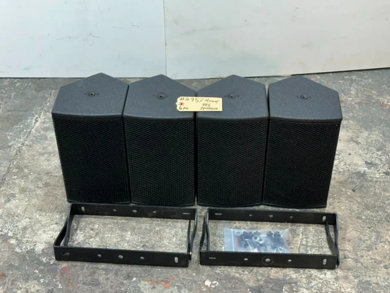 (4) ALCONS VR5 RBN202 90°x60° 2-Way Passive Full-Range Stage Monitor. #MS4953