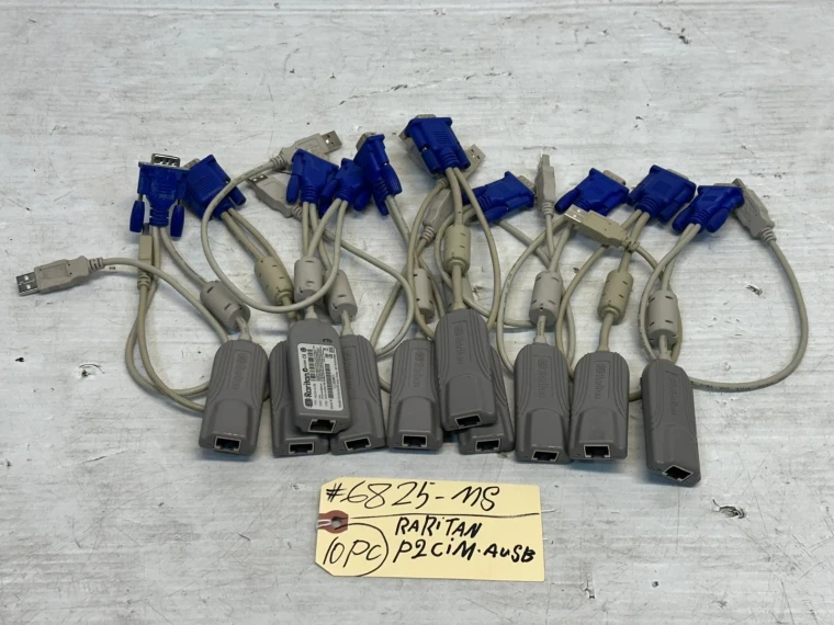 (2) RARITAN P2CIM-AUSB PARAGON II USB COMPUTER INTERFACE ADAPTER #MS6825