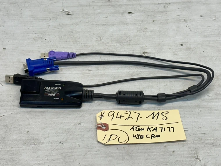 ATEN KA7177 USB VGA Virtual Media KVM Adapter Cable #MS9427 (ONE )