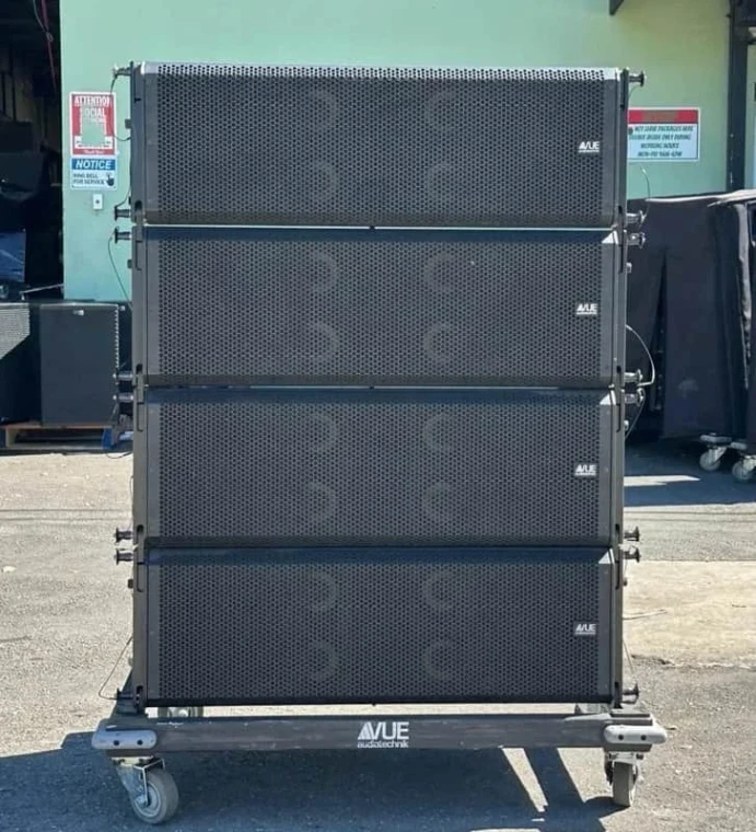 VUE audiotechnik al-8 Compact Line Array W/ COVER (LOT OF 4)
