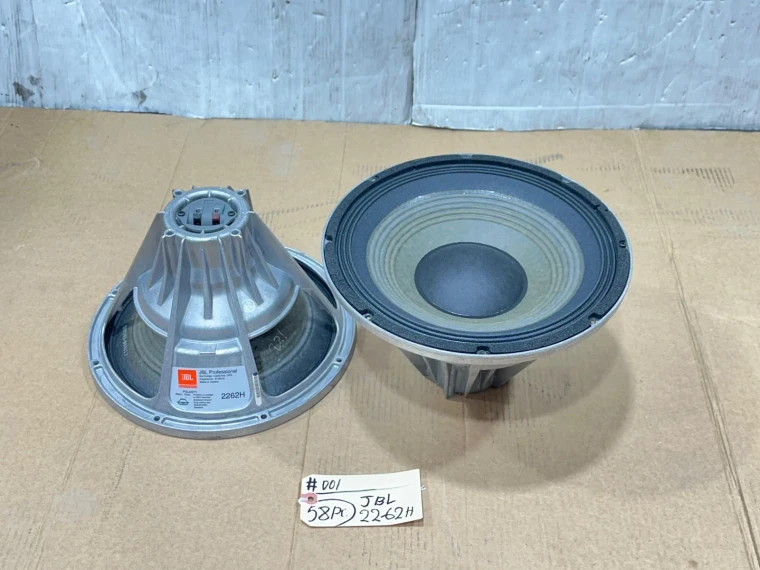 JBL Professional 2262H 12" 8 Ohm Woofer Speaker #001 (LOT OF 2)