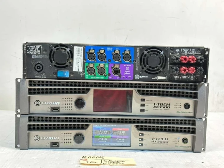 CROWN I-TECH 4X3500HD DRIVECORE 4-CHANNEL 14,000W POWER AMPLIFIER #005 (ONE)