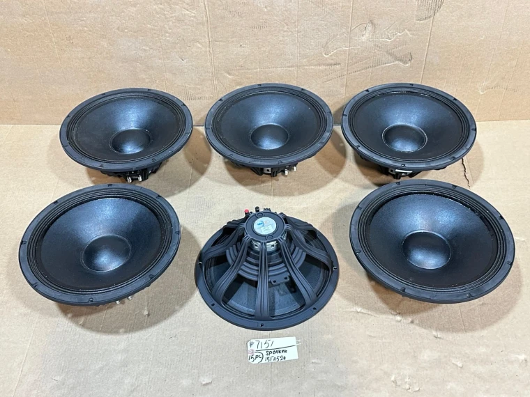 FAITALPRO 15FH520 15" 600W AES / 1200W MAX Woofer #7151 (LOT OF 6)