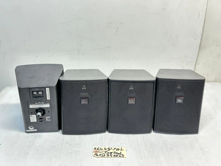 JBL CONTROL 25 AV-LS 2-WAY COMPACT LOUDSPEAKER #AV6445 (LOT OF 4)