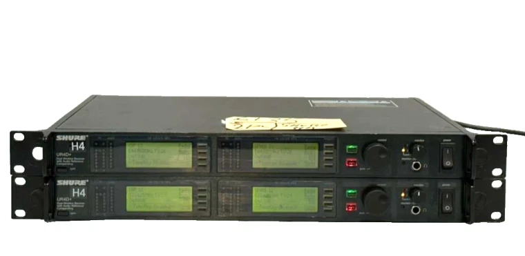 Shure UR4D+ Dual H4 Freq 518-578MHz Wireless Receiver #6135 (One)