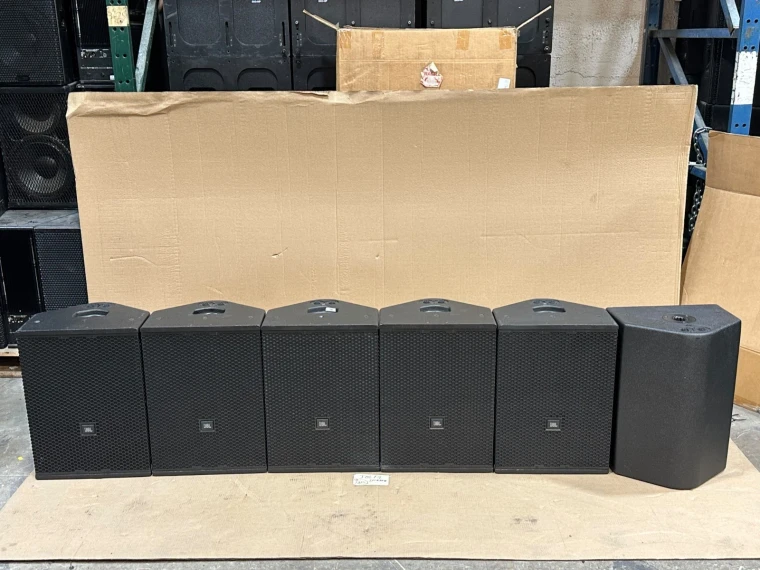 JBL VTX F12 12" Bi-Amplified 2-Way Professional Loudspeaker (LOT OF 6)
