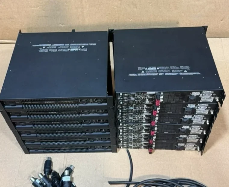 QSC POWERLIGHT 3 PL380 PROFESSIONAL POWER AMPLIFIER (LOT OF 6)