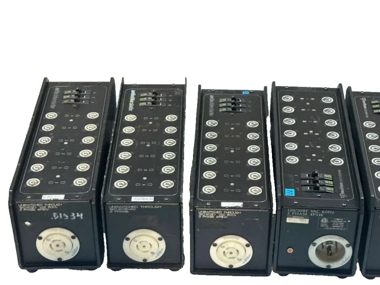 Motion lab Power distro Box L21-30 12 x 20a PowerCon (3)20a /Breakers #2279/55