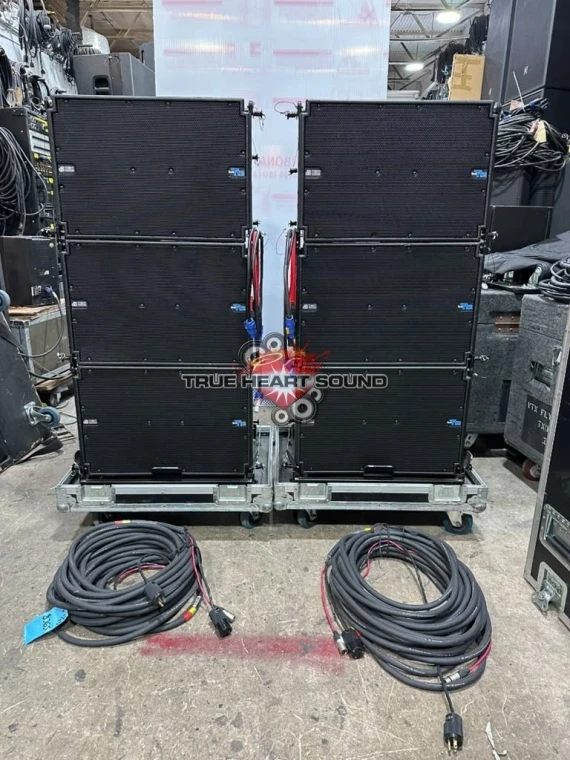 (6) dB Technologies DVA T12 3-way active line array W/ Case & Cables/FlyFrame