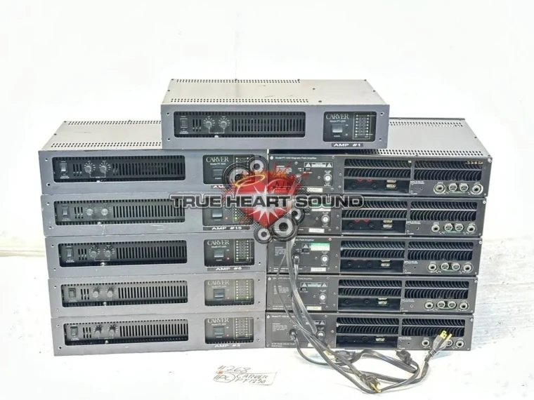 Carver PT-1250 Professional Stereo Power Amplifier (LOT OF 2)