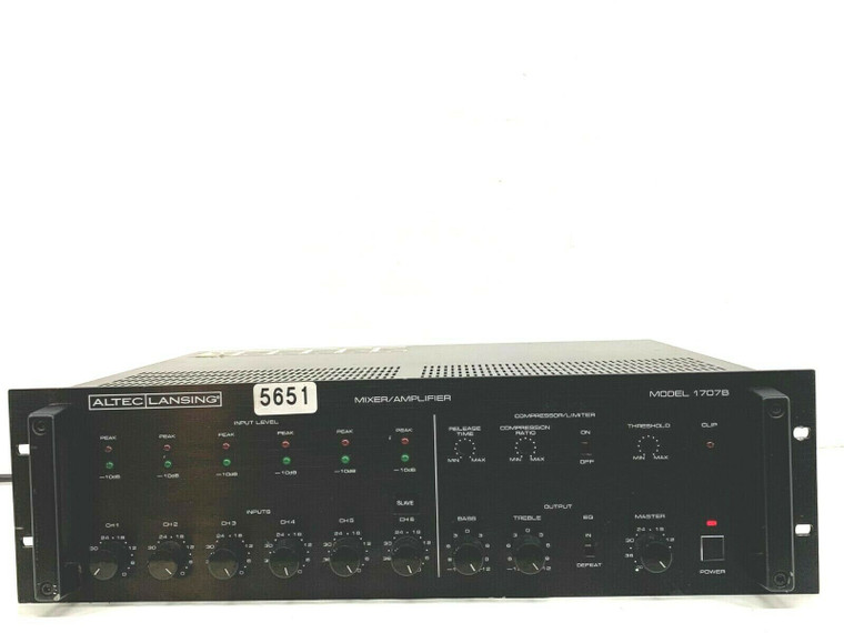 Altec 1707B Lansing Mixer Amplifier -5651 (One)