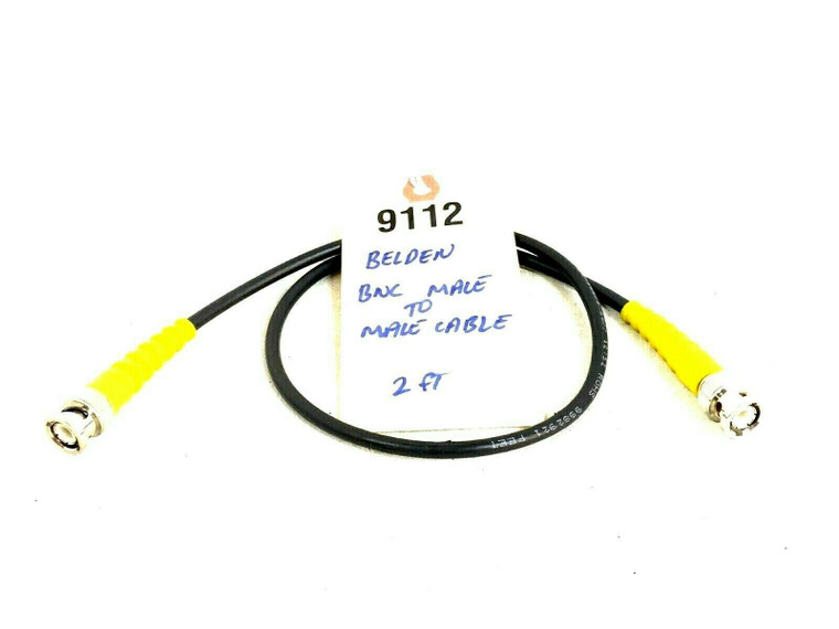 Belden Male to Male 2' BNC Cable -9112 (One)