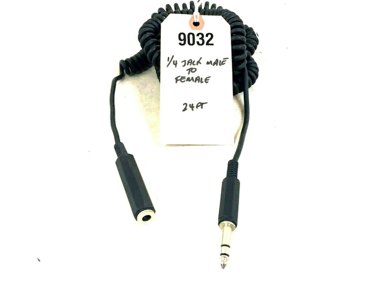 Unbranded ¼ Jack Male to Female 24' Jack Cable -9032 (One)