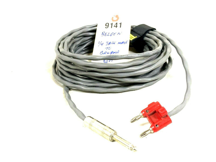 Belden ¼ Jack Male to Banana 30' Speaker Cable -9141 (One)