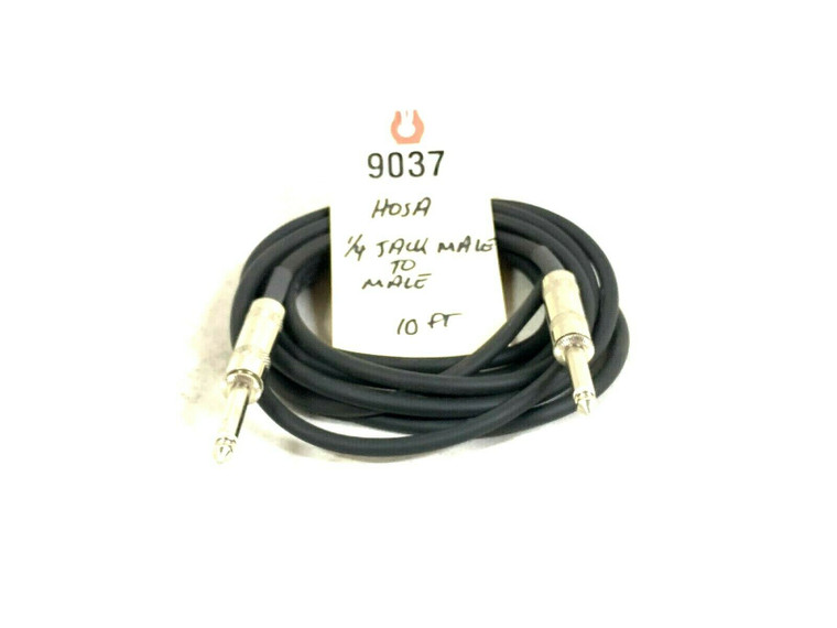 Hosa ¼ Jack Male to Male 10' Mono Interconnect Cable -9037 (One)