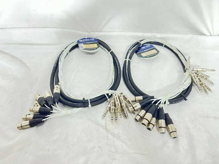 Pro Co 10ft 8CH XLR(F)-¼" MT8BQXF-10 (One) -2677