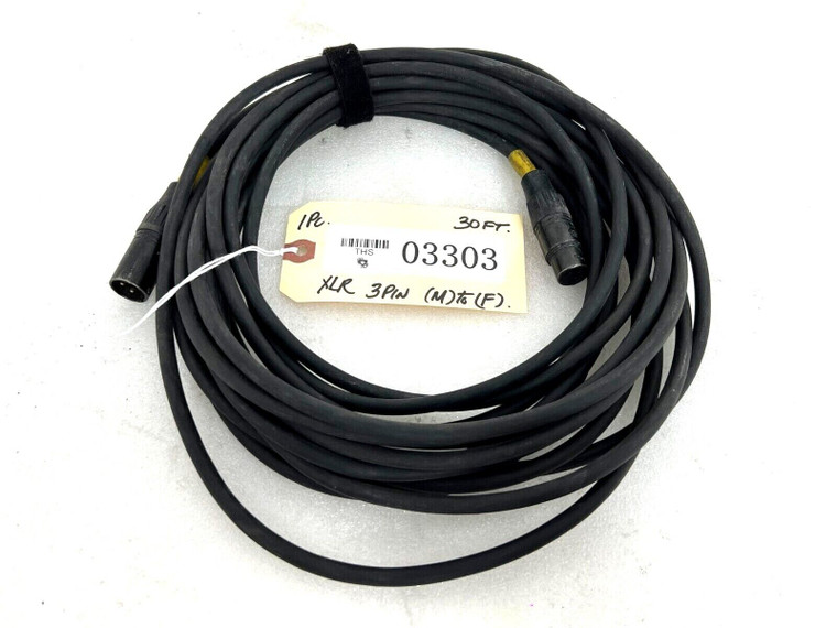 Neutrik 30FT 3 Pin XLR (M) To (F) Cable (One) - 03303