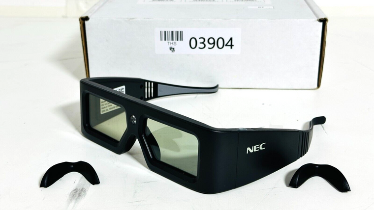 NEC NP01GL Active Shutter 3D Glasses W/Nose Pads -03904 (One)