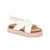 Carter's Girls Cindy Sandal, White, 9 Toddler