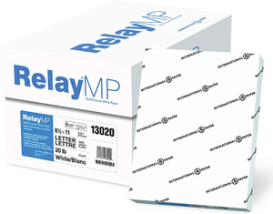 Relay MP, Multipurpose Copy Paper, 20lb, 8.5 x 11, 92 Bright - 10 Ream Carton / 5,000 Sheets